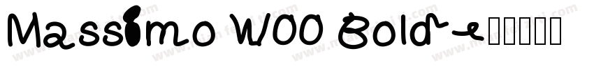 Massimo W00 Bold字体转换